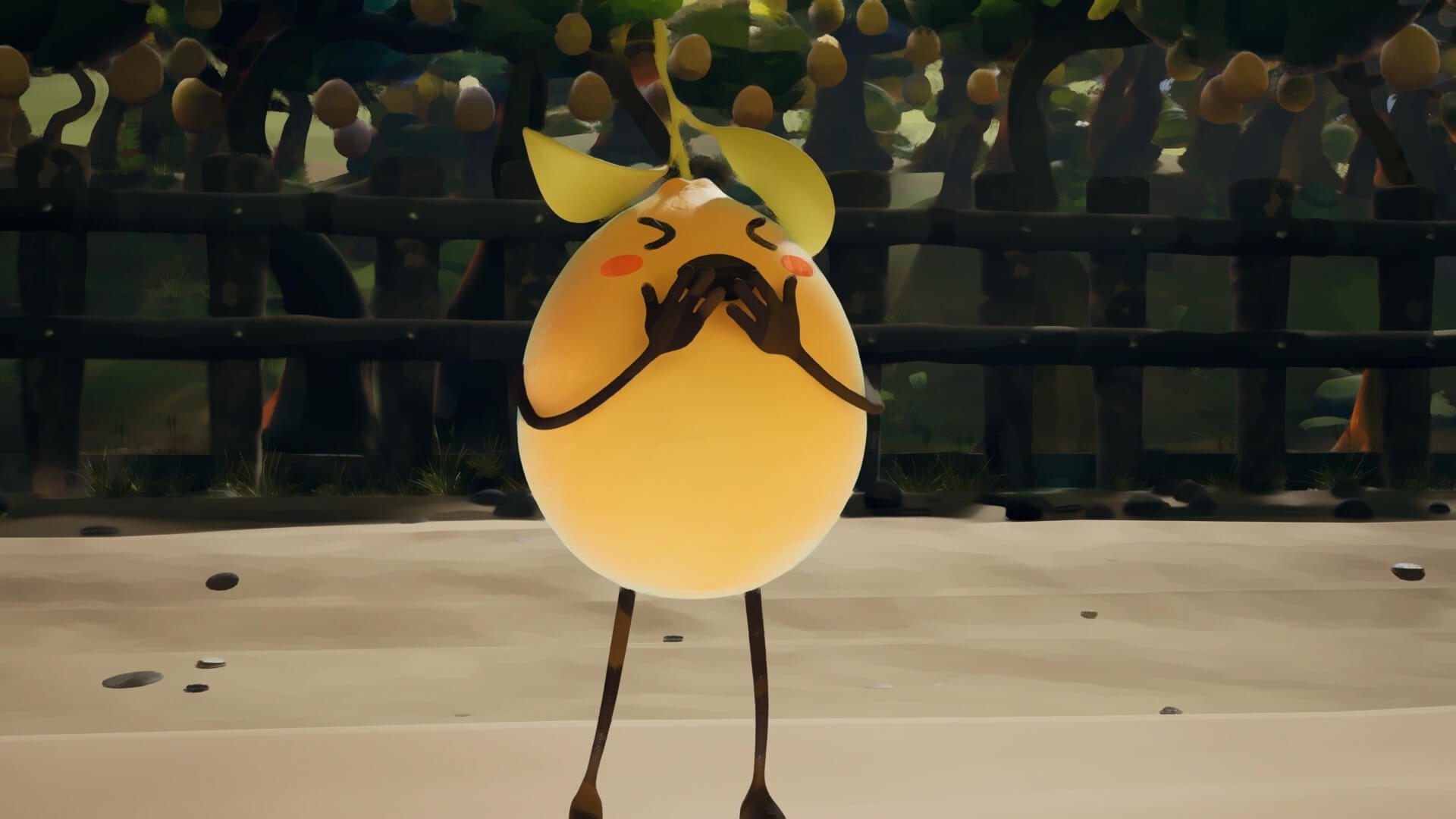Personified lemon pulling a face as though they've eaten something sour